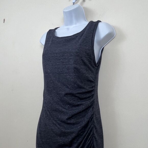 Treasure & Bond Ruched Sleeveless Knit Dress Gray Medium - Picture 8 of 12
